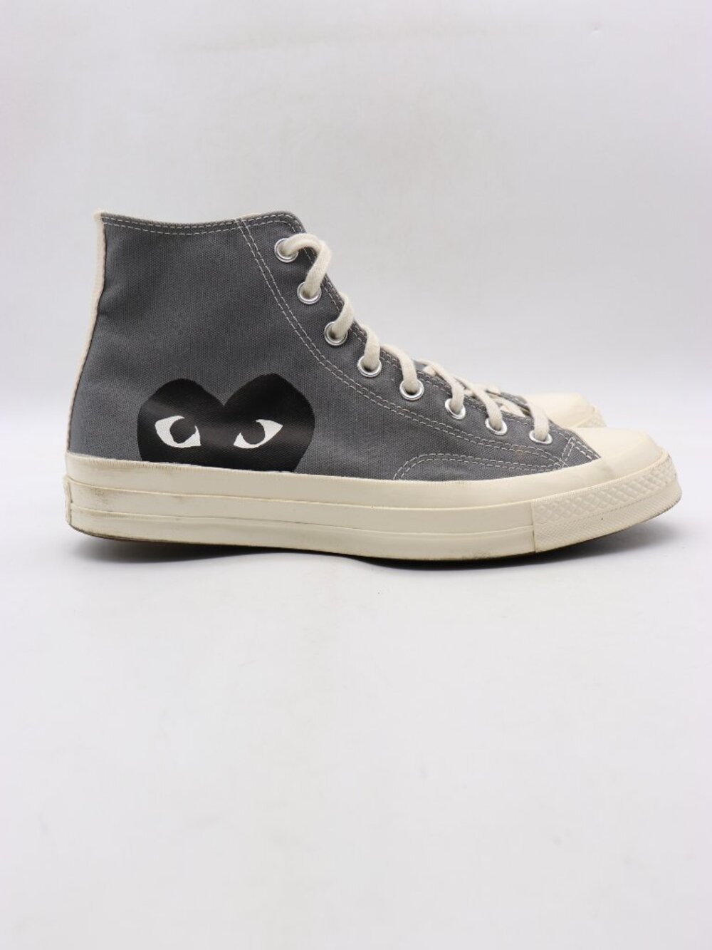 Comme des Garçons PLAY x Converse Chuck 70 High Men's 10 Women's 12 Steel Gray